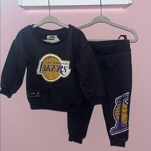 NBA Los Angeles LA Lakers Matching Two Piece Sweatsuit Sweatshirt 12-18 months